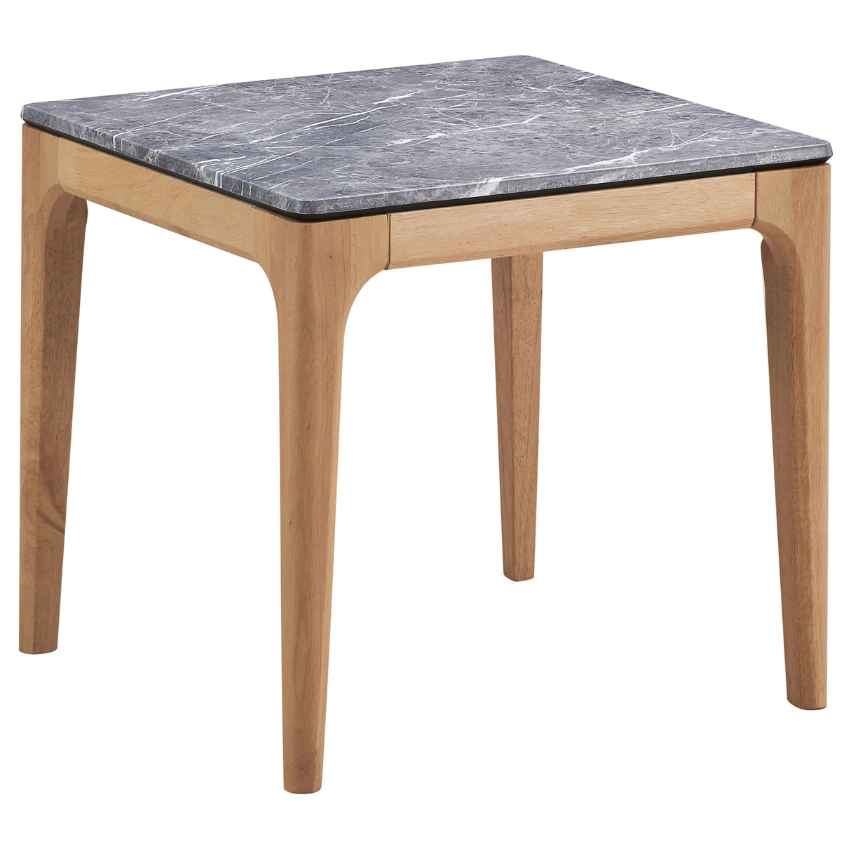 Furniture City Houma - Coaster - Polaris Square SmartTop Side End Table Grey and Light Oak - 707857