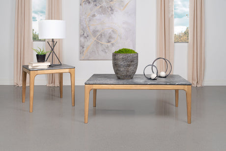 Furniture City Houma - Coaster - Polaris 2-piece SmartTop Coffee and End Table Set Grey - 707858-S2