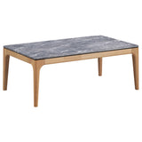Furniture City Houma - Coaster - Polaris Rectangular SmartTop Coffee Table Grey and Light Oak - 707858