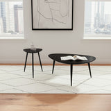 Furniture City Houma - Coaster - Odessa 2-piece Triangular Coffee and End Table Set Black - 707918-S2