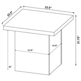 Devar 2-piece Square Coffee and End Table Set Mango