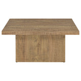 Devar Square Engineered Wood Coffee Table Mango Brown