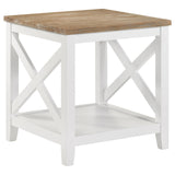 Hollis 3-piece Square Coffee and End Table Set White