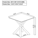 Carvell 3-piece Square Coffee and End Table Set Mirage White