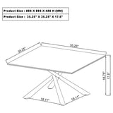 Carvell 3-piece Square Coffee and End Table Set Mirage White