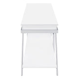 Marcia 1-drawer Wood 60-inch TV Stand White High Gloss