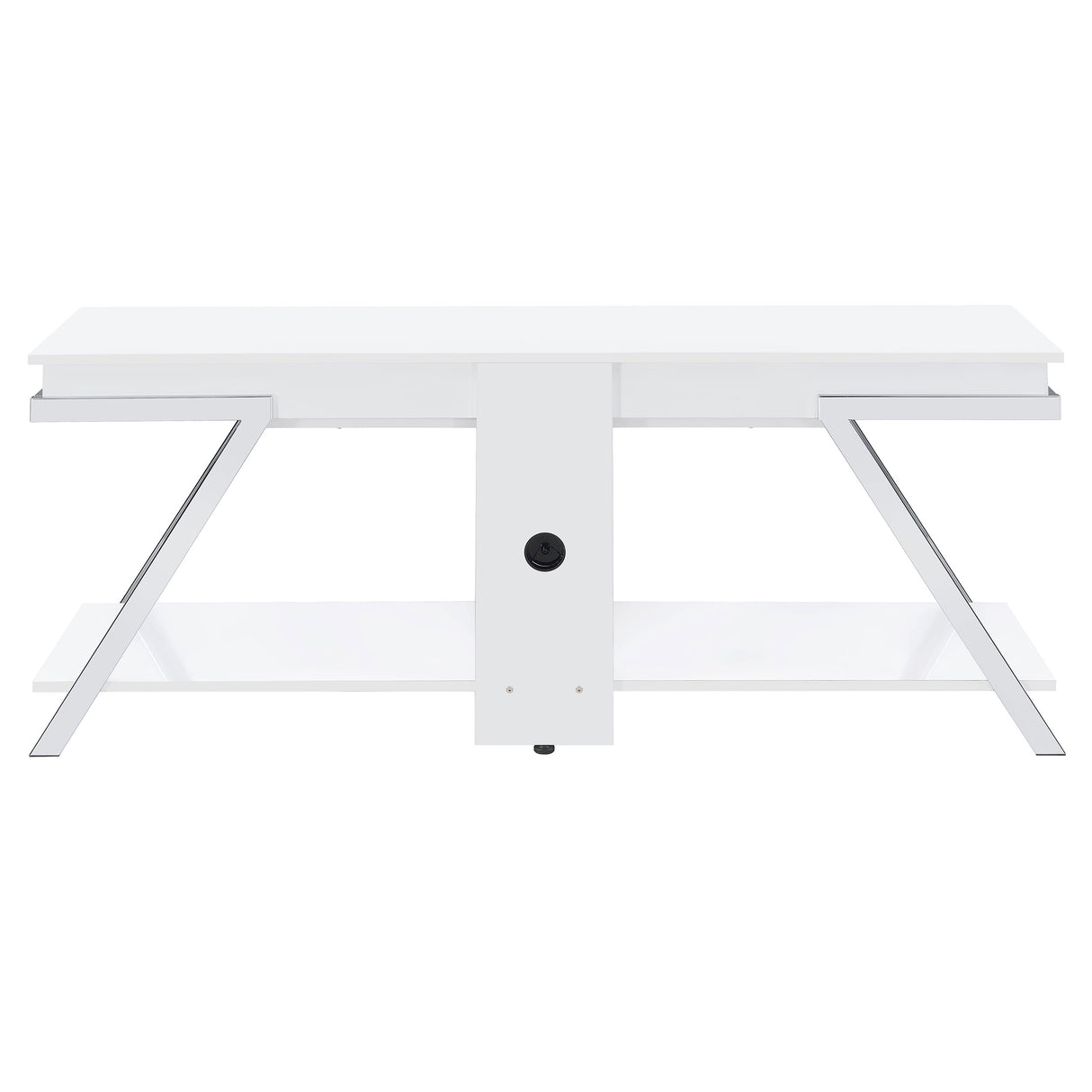 Marcia 1-drawer Wood 60-inch TV Stand White High Gloss