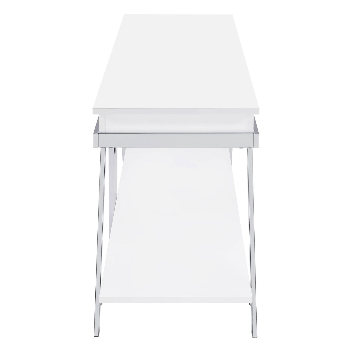 Marcia 1-drawer Wood 60-inch TV Stand White High Gloss