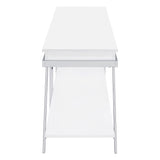 Marcia 1-drawer Wood 60-inch TV Stand White High Gloss