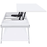 Marcia Rectangular Lift Top Coffee Table White High Gloss