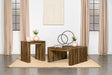 Furniture City Houma - Coaster - Odilia 2-piece Solid Wood Coffee and End Table Set Auburn - 708418-S2