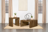 Furniture City Houma - Coaster - Odilia 2-piece Solid Wood Coffee and End Table Set Auburn - 708418-S2