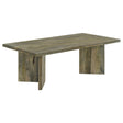 Furniture City Houma - Coaster - Andando Rectangular Solid Wood Coffee Table Mango Brown - 708498