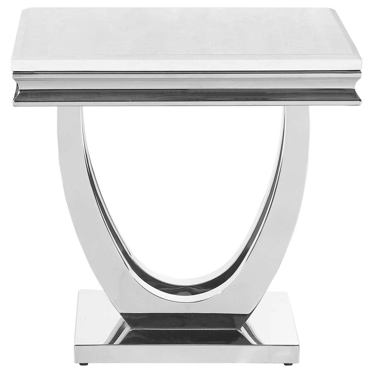 Kerwin 2-piece Rectangular Coffee and End Table Set Chrome