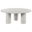 Furniture City Houma - Coaster - Astoria Round Genuine Marble Coffee Table White - 709668
