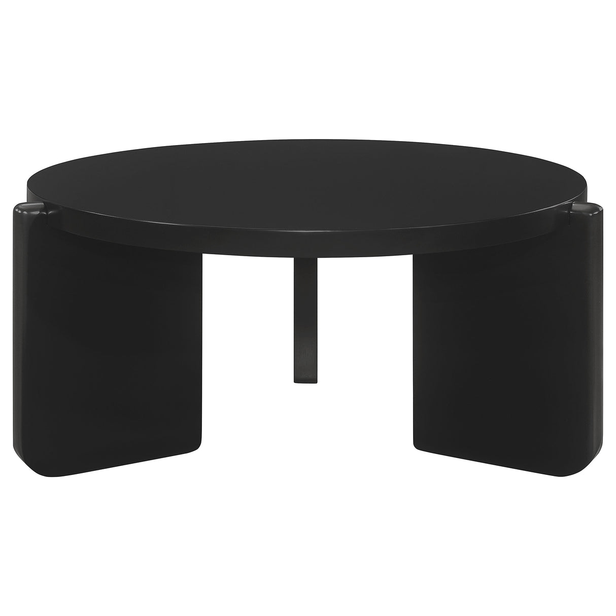 Cordova 2-piece Solid Wood Coffee and End Table Set Black