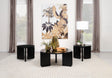 Furniture City Houma - Coaster - Cordova 3-piece Solid Wood Coffee and End Table Set Black - 709678-S3