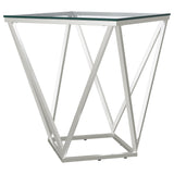 Brittania 3-piece Square Coffee and End Table Set Nickel