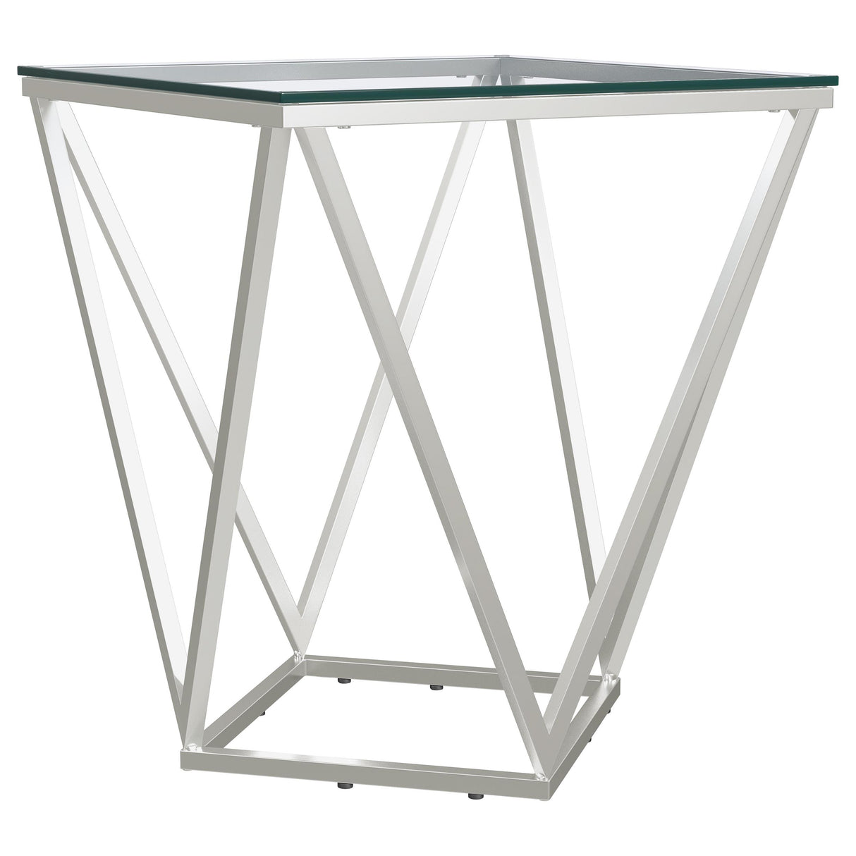 Brittania 3-piece Square Coffee and End Table Set Nickel