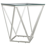 Brittania 3-piece Square Coffee and End Table Set Nickel
