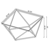 Brittania 3-piece Square Coffee and End Table Set Nickel