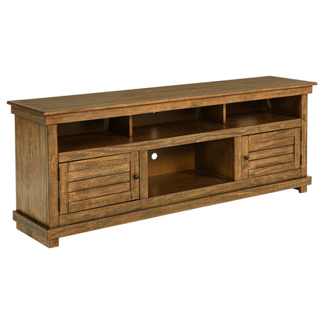 Furniture City Houma - Coaster - Payne 70-inch TV Stand Media Console Distressed Brown - 710043