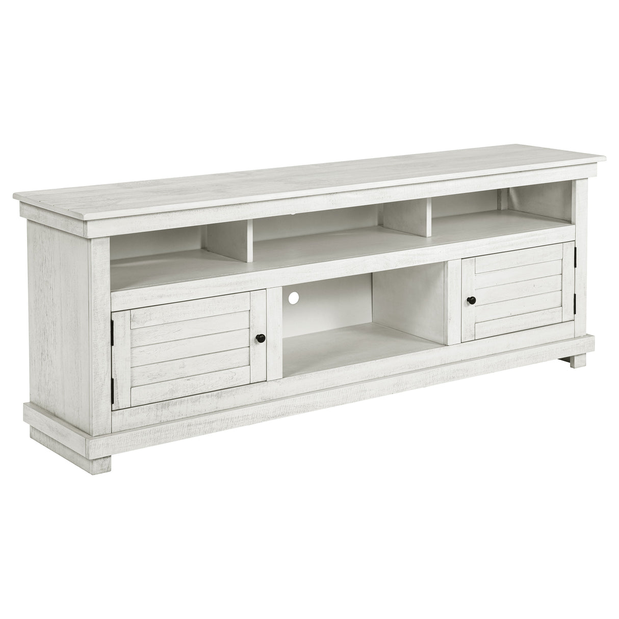 Furniture City Houma - Coaster - Payne 70-inch TV Stand Media Console Distressed White - 710053