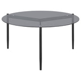 Rosalie 3-piece Round Coffee and End Table Set Grey