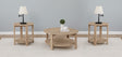 Furniture City Houma - Coaster - Fowler 3-piece Round Coffee and End Table Set Natural - 710288-S3