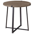 Furniture City Houma - Coaster - Marcus Round Engineered Wood Side End Table Light Brown - 710297