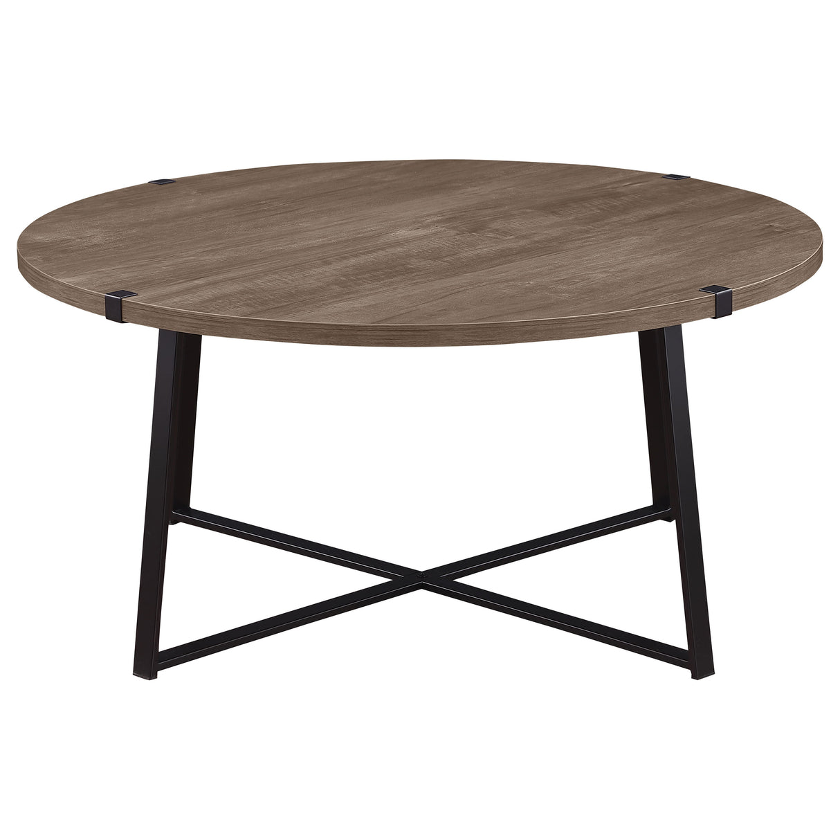 Marcus 3-piece Round Coffee and End Table Set Light Brown