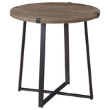 Marcus 3-piece Round Coffee and End Table Set Light Brown