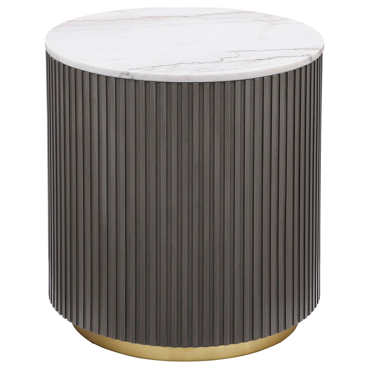 Jason 3-piece Round Marble Coffee and End Table Set White