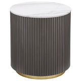 Jason 3-piece Round Marble Coffee and End Table Set White