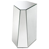 Capella 3-piece Mirrored Coffee and End Table Set Silver