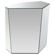 Furniture City Houma - Coaster - Capella Mirrored Abstract Geometric End Table Silver - 710447