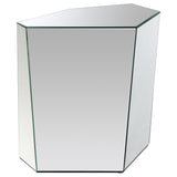 Furniture City Houma - Coaster - Capella Mirrored Abstract Geometric End Table Silver - 710447