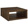 Furniture City Houma - Coaster - Frisco Square Engineered Wood Coffee Table Dark Pine - 710508