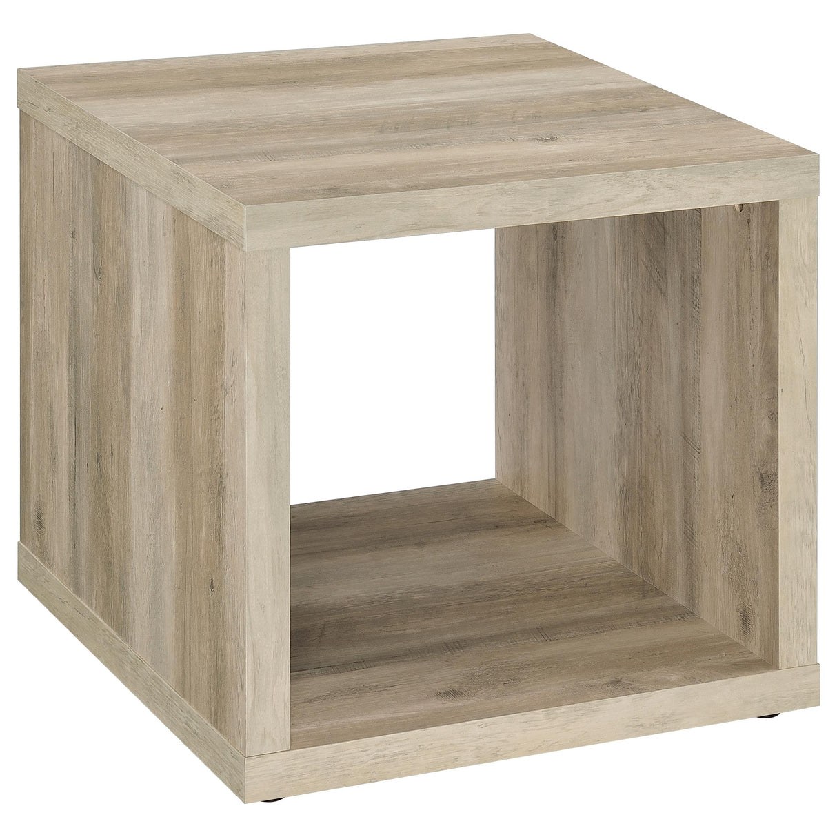 Furniture City Houma - Coaster - Frisco Square Engineered Wood Side End Table Distressed Pine - 710517