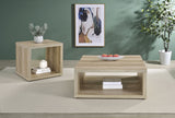 Furniture City Houma - Coaster - Frisco 2-piece Coffee and End Table Set Distressed Pine - 710518-S2