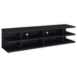 Furniture City Houma - Coaster - Cartmill 78-inch 2-tier TV Stand Media Console Black - 710533