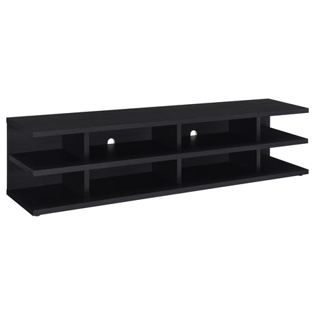 Furniture City Houma - Coaster - Cartmill 78-inch 2-tier TV Stand Media Console Black - 710533