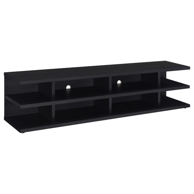 Furniture City Houma - Coaster - Cartmill 78-inch 2-tier TV Stand Media Console Black - 710533