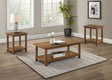 Furniture City Houma - Coaster - Payne 3-piece Coffee and End Table Set Distressed Brown - 710548-S3A