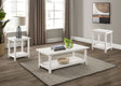 Furniture City Houma - Coaster - Payne 3-piece Coffee and End Table Set Distressed White - 710558-S3A