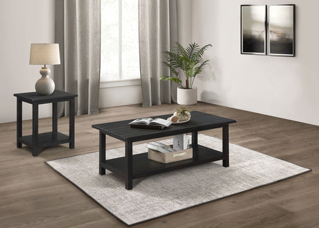 Furniture City Houma - Coaster - Payne 2-piece Coffee and End Table Set Distressed Java - 710568-S2A