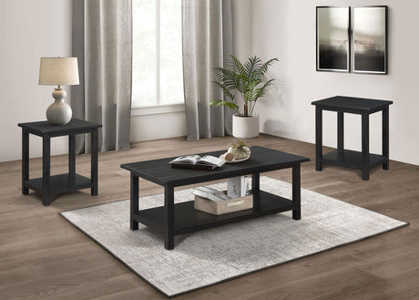 Furniture City Houma - Coaster - Payne 3-piece Coffee and End Table Set Distressed Java - 710568-S3A