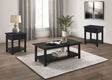 Furniture City Houma - Coaster - Payne 3-piece Coffee and 1-drawer End Table Set Java - 710568-S3