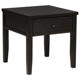 Furniture City Houma - Coaster - Concord 1-drawer Square End Table Distressed Java - 710577
