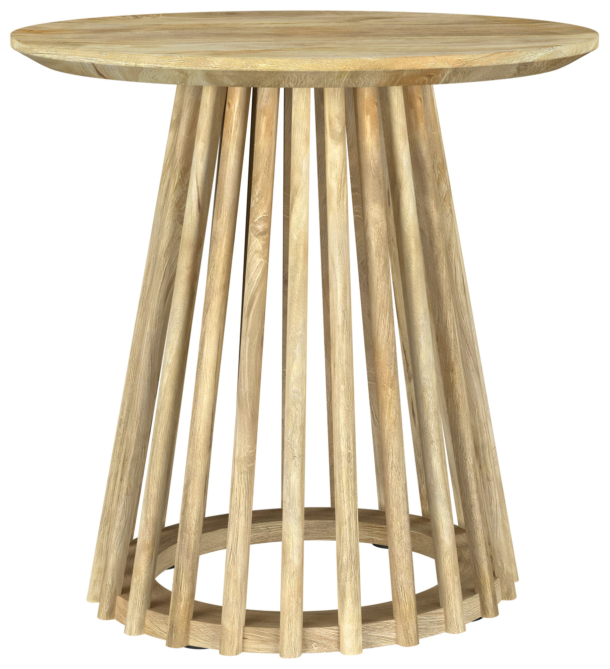 Furniture City Houma - Coaster - Touhy Round Solid Wood End Side Table Natural Mango - 710607